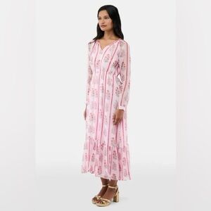 NWT Roller Rabbit Printed Rose Audrey Maxi Dress